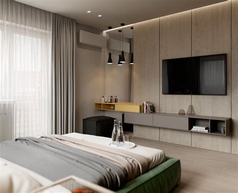 Pin by Elizaveta Batalova on TV WALL | Interior design bedroom, Bedroom interior, Modern ...