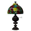 Floral Pattern Stained Glass Oil Table Lamp - Shroud of the Avatar Wiki - SotA
