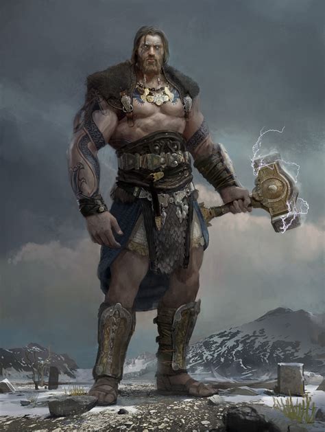 ArtStation - [Odin : Valhalla Rising] THOR, Daeyoon Huh | Thor norse ...