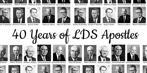 This Epic Chart Shows 40 Years of LDS Apostles and Prophets | LDS Daily