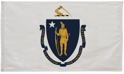 Massachusetts State Flag 3' x 5' | Massachusetts Flag | State of ...