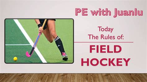 Field Hockey rules - YouTube