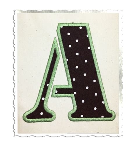 Army Stencil Applique Machine Embroidery Alphabet - Rivermill Embroidery