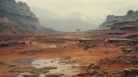 Premium AI Image | Alien Planet Landscape A Captivating View