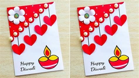 DIY - Diwali card making ideas // How to make Diwali greeting card // Diwali card handmade - YouTube