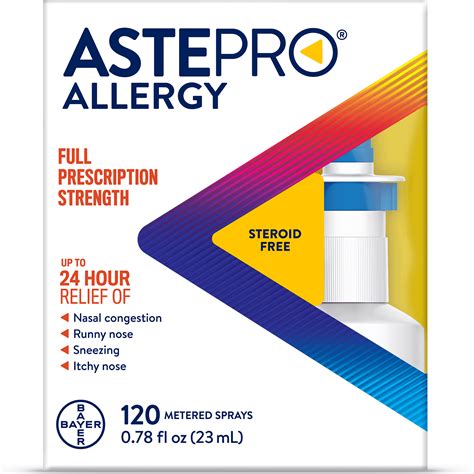 Astepro Allergy, Steroid Free Antihistamine Nasal Spray, 120 Metered Sprays *EN - Walmart.com