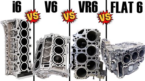 ENGINE BALANCE: Inline 6 vs. V6 vs. VR6 vs. Flat / Boxer 6 - YouTube