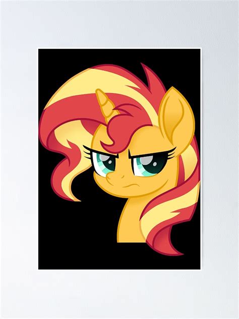 "angry Sunset Shimmer " Poster by Venesa33 | Redbubble