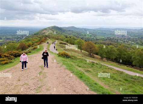 Malvern Hills - people walking in the Malvern Hills, Site of Special ...