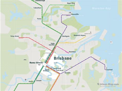 Brisbane Rail Map - A Smart City Map, Even Offline! Download Now!