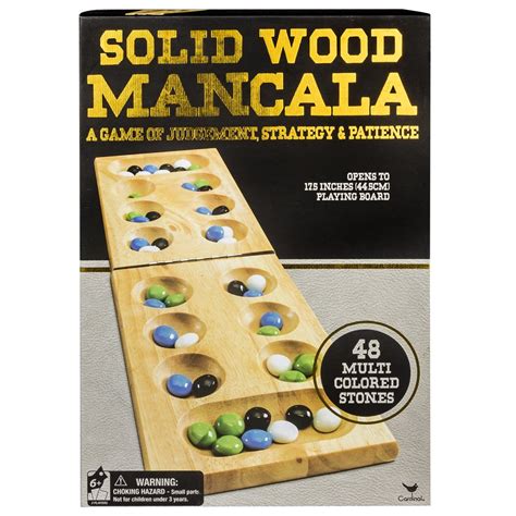 Solid Wood Folding Mancala Strategy Game - Walmart.com - Walmart.com