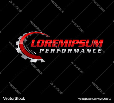 Auto performance logo Royalty Free Vector Image