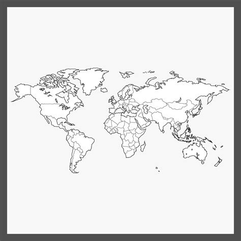 World Map Black And White With Countries Interactive - vrogue.co