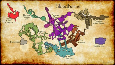 Map of Yharnam : r/bloodborne