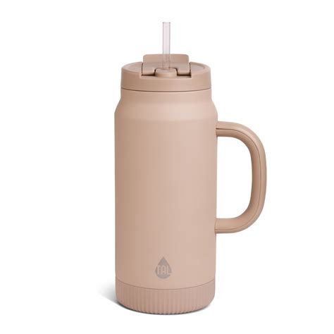 TAL Stainless Steel Hudson Tumbler with Straw 64 fl oz, Taupe - Walmart.com