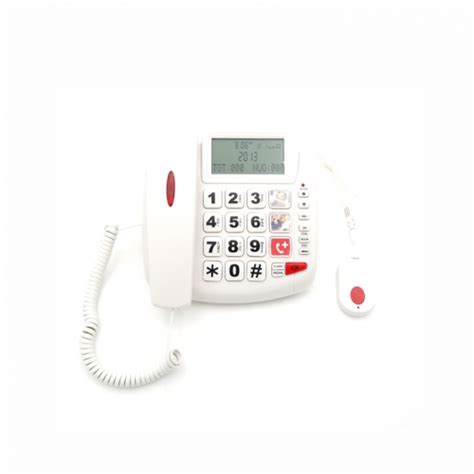 Senior Corded SOS Emergency Telephone With Remote Control For Emergency ...