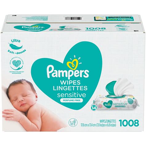 Pampers Baby Wipes Sensitive Perfume Free 14X Pop-Top Packs 1008 Count - Walmart.com