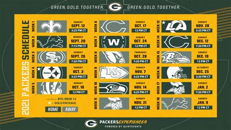 Green Bay Packers 2022 Schedule