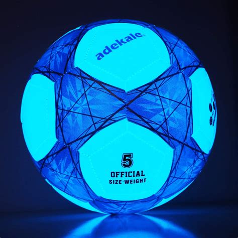 Sunsea Glow in The Dark Size 5 Soccer Ball Light up Star Soccer Ball ...