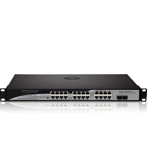 24 Port Gigabit POE Switch with 24 Full-gigabit 1000M Poe Ports 2 Gigabit Optical SFP Slots ...