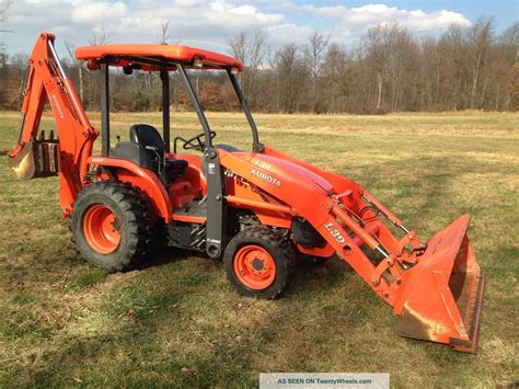 Kubota L39 Commercial Duty Tractor Loader Backhoe, 728 Hrs, 4x4, Gst,