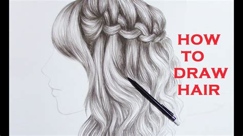 Drawing Braid Curly Hair (realistic) - YouTube