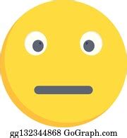 140 Vector Emoji Yellow Neutral Face Clip Art | Royalty Free - GoGraph