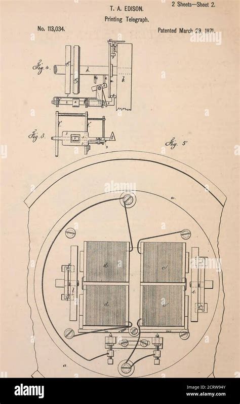 . Collection of United States patents granted to Thomas A. Edison, 1869 ...