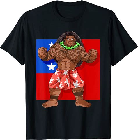 Samoan Pride Polynesian Warrior Samoa Flag