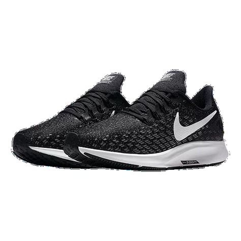 Nike Womens Air Zoom Pegasus 35 Running Shoe Wide Black/White/Gunsmoke ...