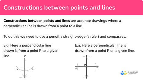 Constructing Perpendicular Lines - Steps, Examples & Worksheet