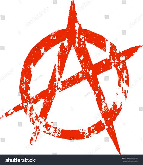 Anarchy Grungy Sign Vector Image Stock Vector (Royalty Free) 431256505 ...