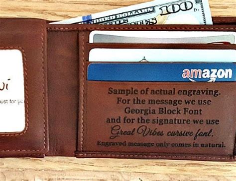 Personalized Leather Wallet Personalized Wallet | Etsy