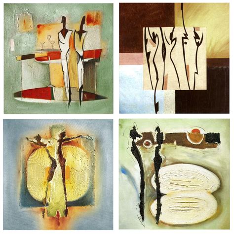 Set of 4 Abstract Posters