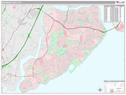 Richmond County, NY Map (Premium Style)