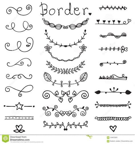 Illustration about Ornamental lines and stripes doodle of free hand drawing sketch vector ...