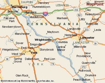 Wrightsville, Pennsylvania Area Map & More