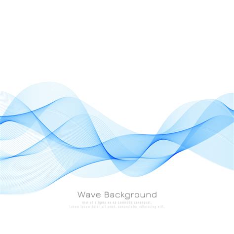 an abstract blue wave background with white space for your text or ...