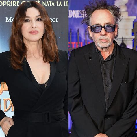 Monica Bellucci & Tim Burton Confirm Romance By Kissing In Public: – Hollywood Life