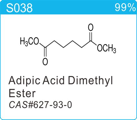 Dimethyl Adipate Cas No.627-93-0 Adipic Acid Dimethyl Ester - Buy Adipic Acid Dimethyl Ester ...