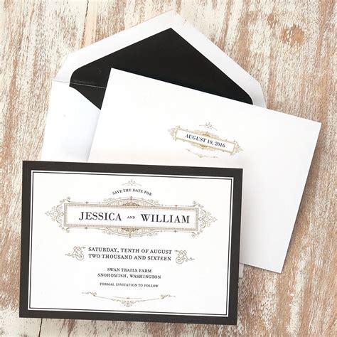 American Stationery Wedding Invitations - jenniemarieweddings