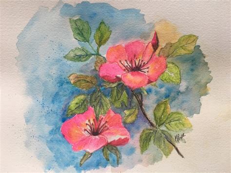 Watercolor Pencil Flowers/watercolor Pencils/azaleas/home - Etsy