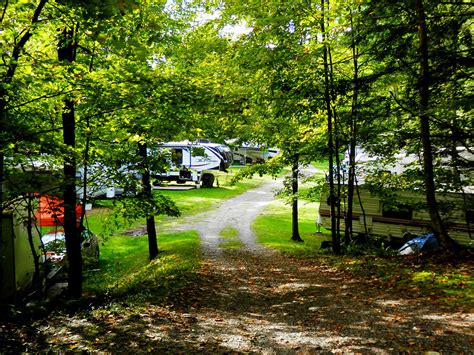 The Millbrook Campground in Westfield, VT near the Jay Peak Resort