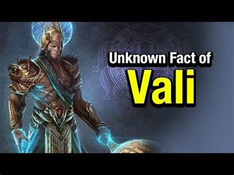 Unknown Fact of Vali | Vali In Ramayana | Artha | AMAZING FACTS - YouTube