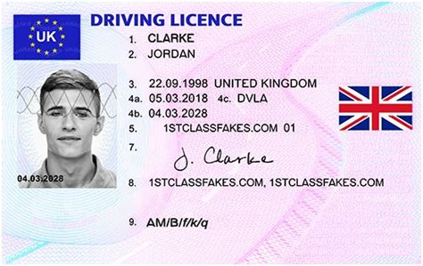 Free Driver License Template Lovely Fake Uk Driving Licence with Holograms & Uv | Driving ...