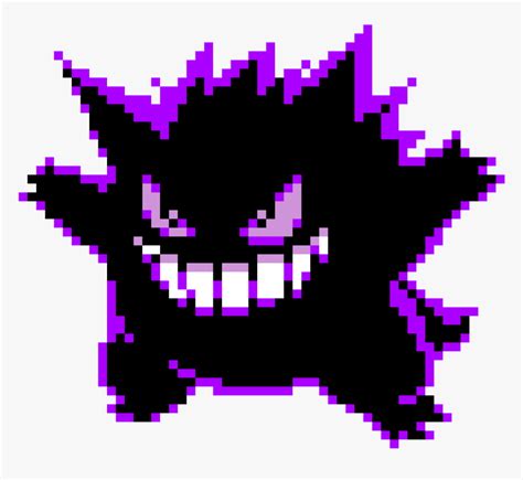 Gengar Pokemon Yellow Sprite, HD Png Download - kindpng