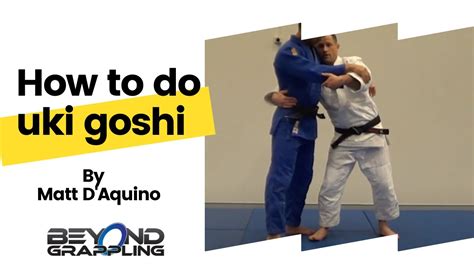 How to do uki goshi - YouTube