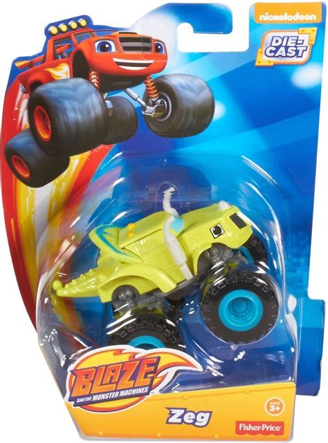 Nickelodeon Blaze & the Monster Machines Die-Cast Zeg Dinosaur Truck #FisherPrice | Blaze the ...