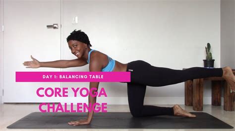 Core Yoga Challenge Day 1: Balancing Table Pose - YouTube