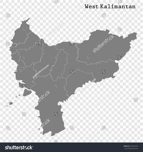 High Quality Map West Kalimantan Province Stock Vector (Royalty Free ...